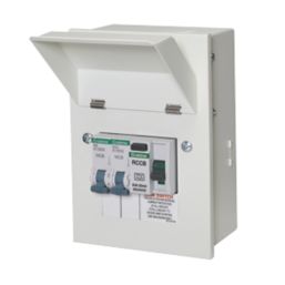 Crabtree Starbreaker 4-Module 2-Way Populated  Garage Consumer Unit