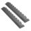 Garage Floor Tile Company Recycled X-Joint 7mm Interlocking Corner Ramps Graphite 585mm x 90mm 2 Pack