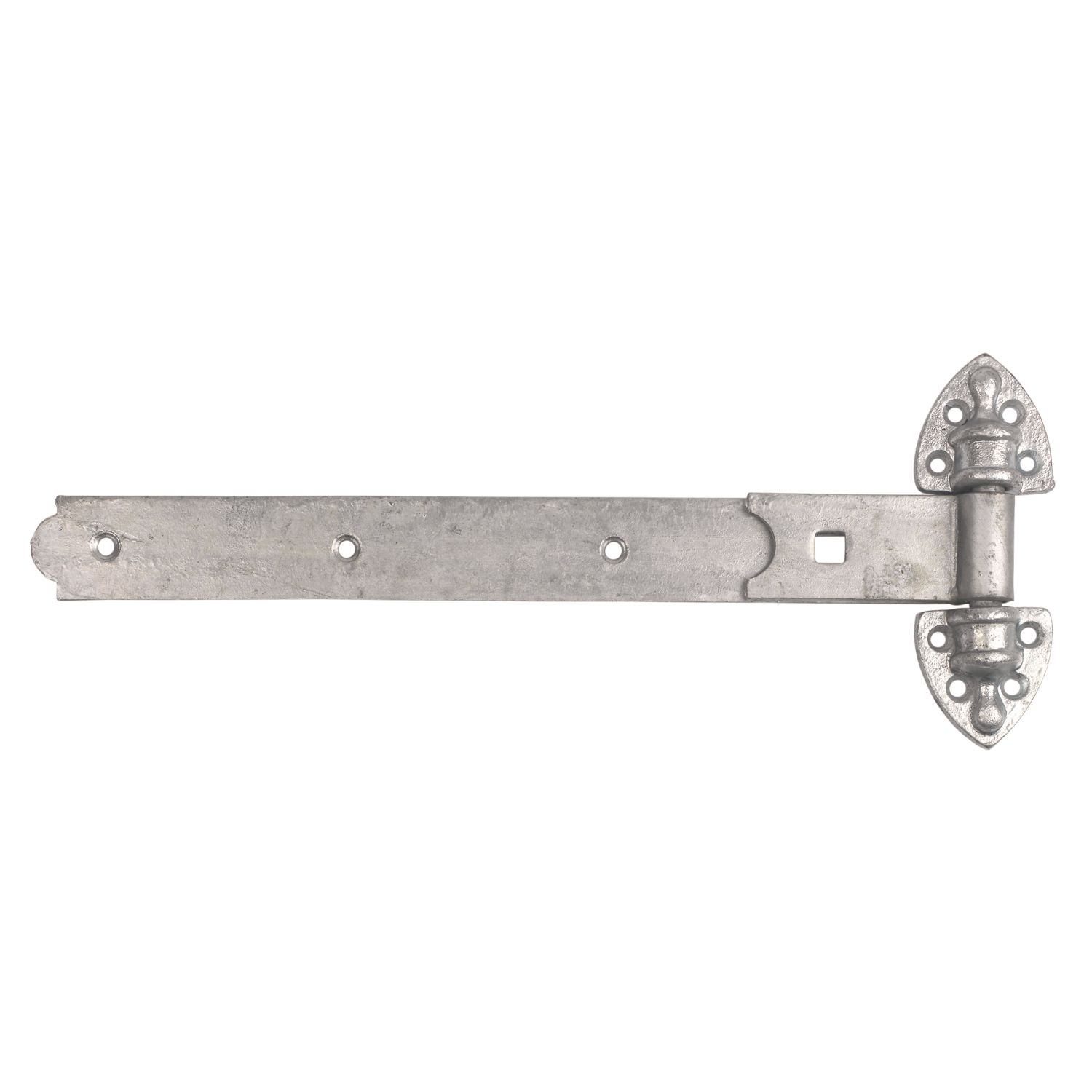 GateMate Matt Silver Straight Heavy Reversible Hinges 155mm x 18" x 450mm 2 Pack (441YV)