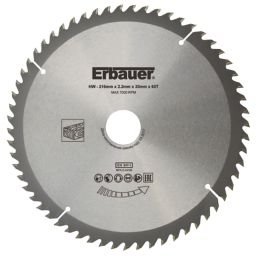 Erbauer  Wood TCT Saw Blade 216mm x 30mm 60T
