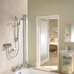 Mira Excel EV Rear-Fed Exposed Chrome Thermostatic Mixer Shower
