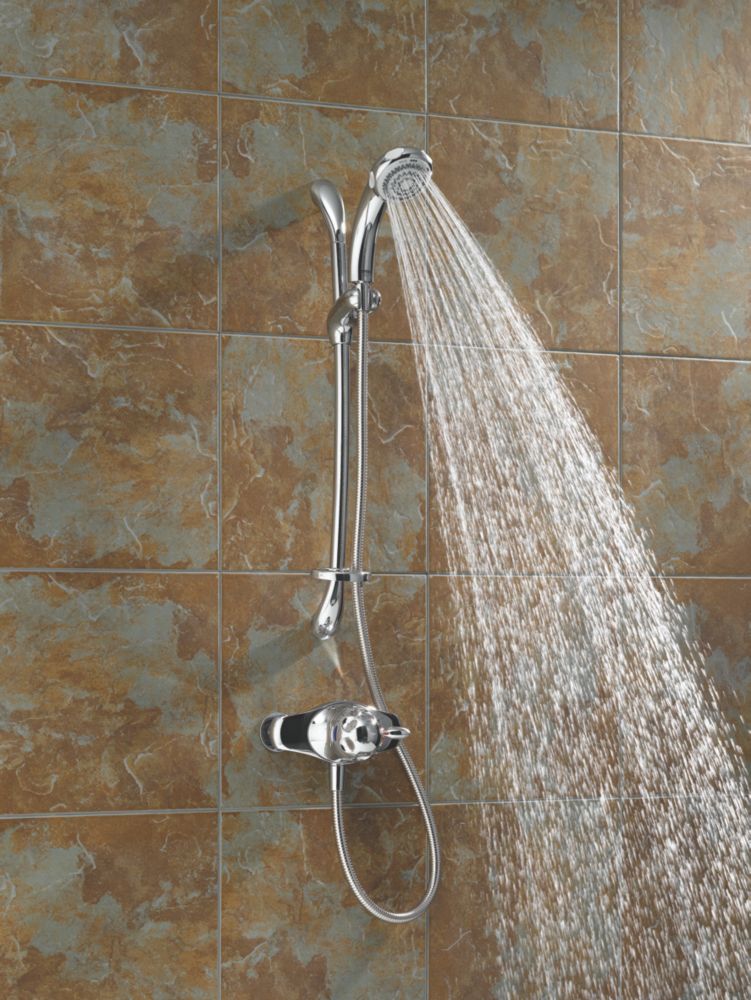 Mira Excel EV Rear-Fed Exposed Chrome Thermostatic Mixer Shower