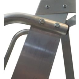 Lyte Aluminium 1.7m Silver 7 Step Podium Steps