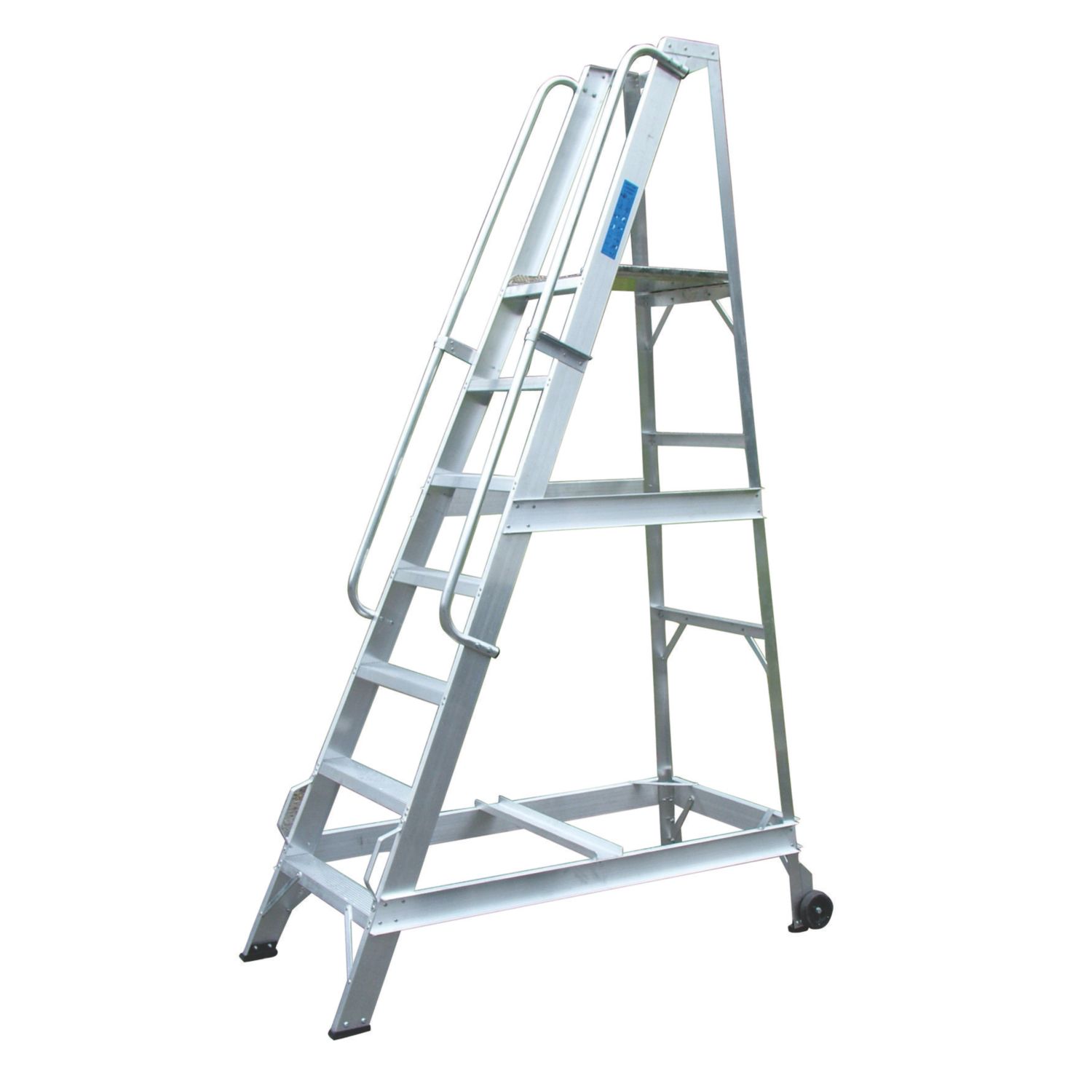 Lyte Aluminium 1.7m Silver 7 Step Podium Steps (44247)