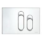 Fluidmaster Schwab Dura 634691 Dual-Flush Flushing Plate Matt Chrome