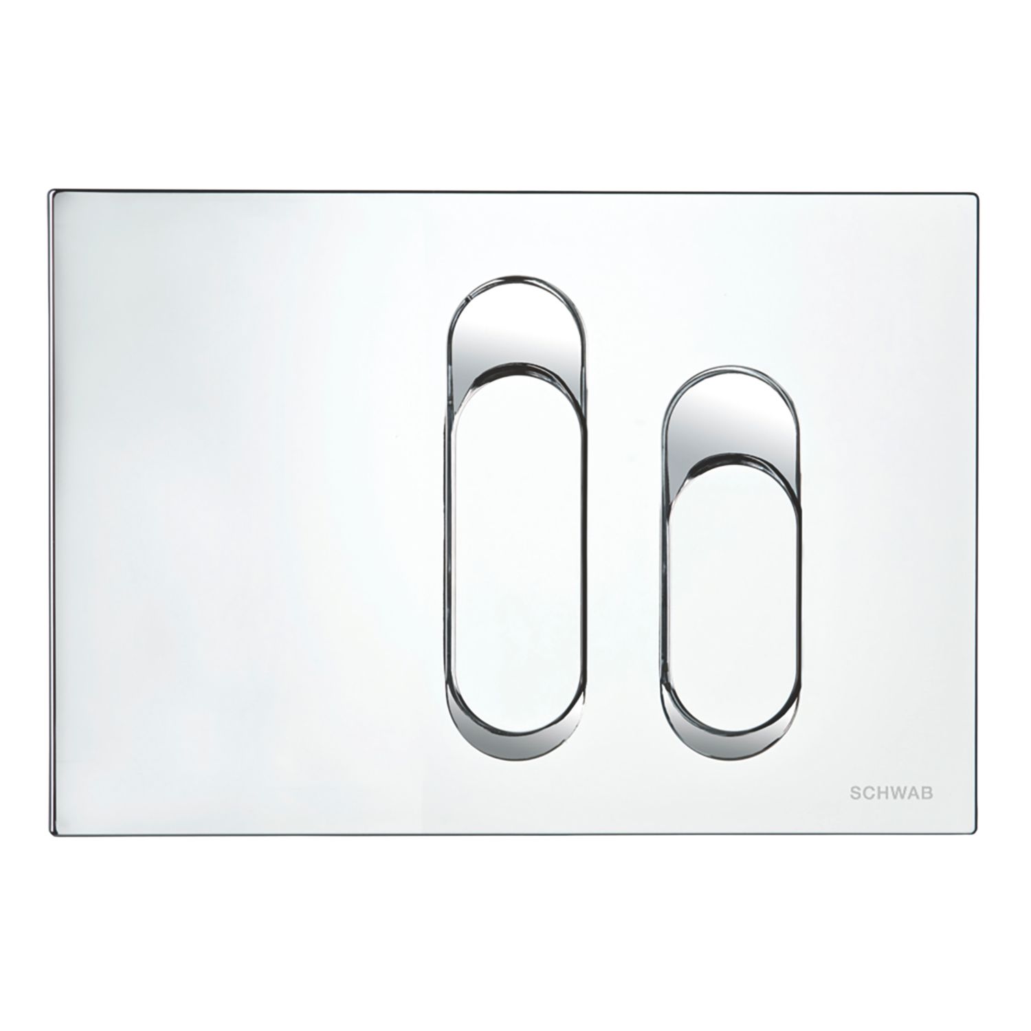 Fluidmaster Schwab Dura 634691 Dual-Flush Flushing Plate Matt Chrome (4425X)