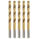 Erbauer  Straight Shank Metal Drill Bits 4.5mm x 80mm 5 Pack