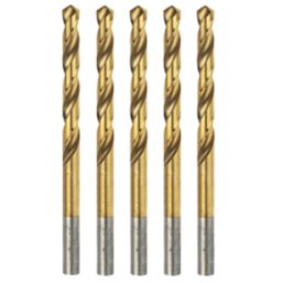 Erbauer  Straight Shank Metal Drill Bits 4.5mm x 80mm 5 Pack