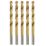 Erbauer  Straight Shank Metal Drill Bits 4.5mm x 80mm 5 Pack