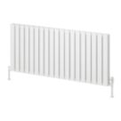 Reina Piatto Double 600mm x 1420mm 5191BTU White Horizontal Designer Radiator