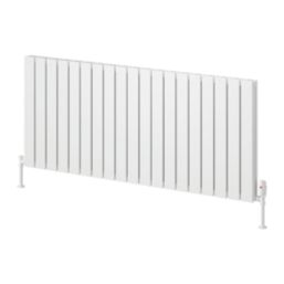 Reina Piatto Double 600mm x 1420mm 5191BTU White Horizontal Designer Radiator