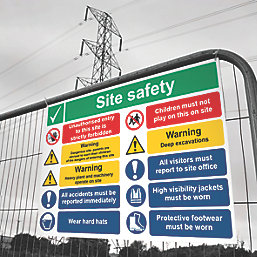 "Site Safety" Notice Sign 600mm x 800mm
