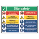 Essentials  "Site Safety" Notice Sign 600mm x 800mm