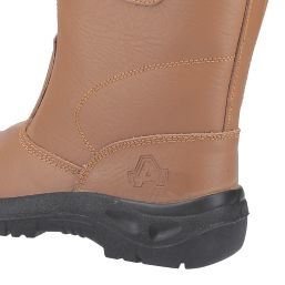 Amblers FS142 Size 6  Tan Water-Resistant Steel Toe Cap Safety Rigger Boots