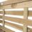 Forest Kyoto  Slatted Top Fence Panels Natural Timber 6' x 5' Pack of 5