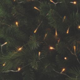 120  Battery LED Indoor & Outdoor Warm White String Christmas Lights with Clear Cable