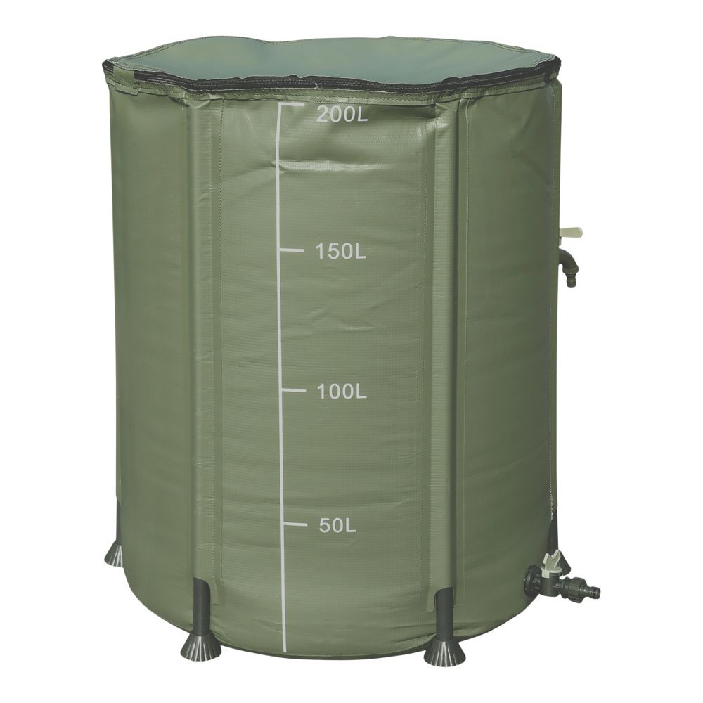 Verve  Portable PVC Water Butt Green 200Ltr