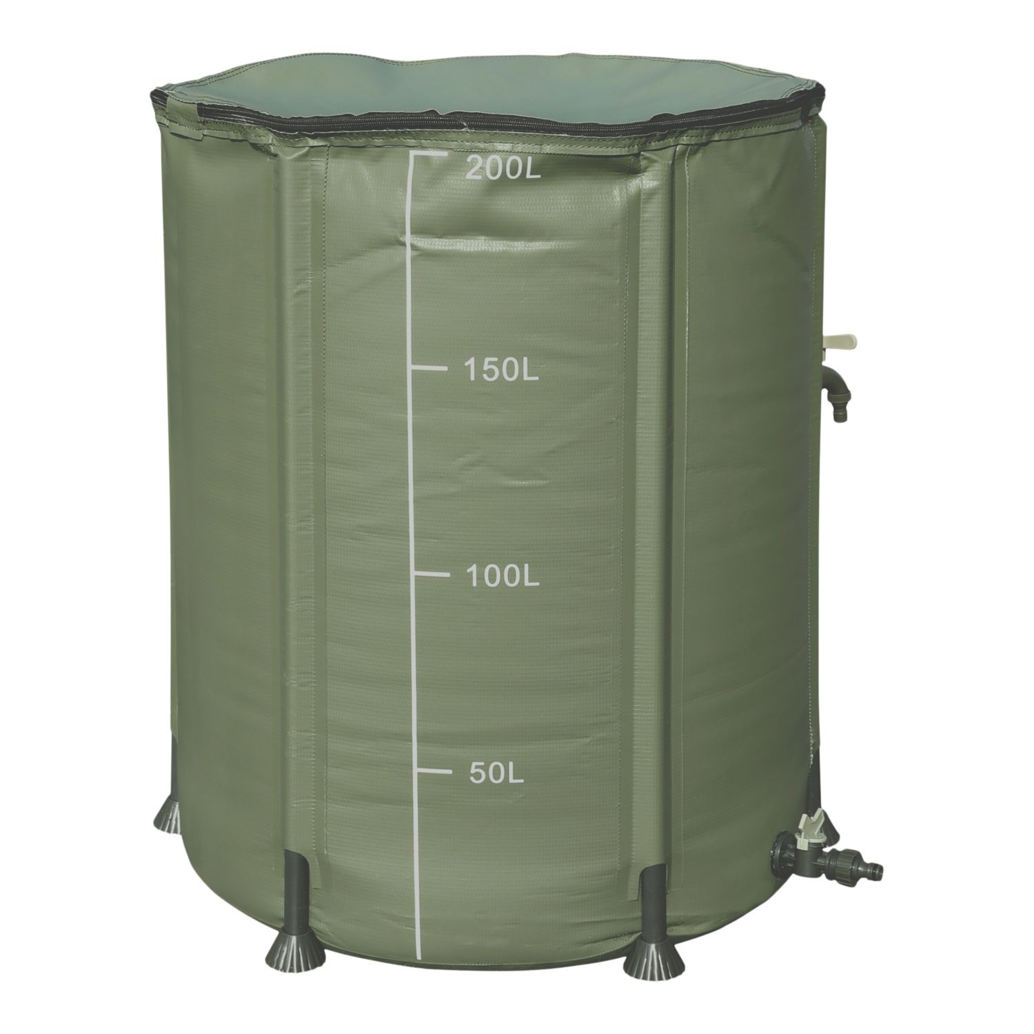 Verve Portable PVC Water Butt Green 200Ltr (442PC)