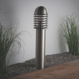 LAP Shutter 650mm Outdoor Post Light Brushed Stainless Steel