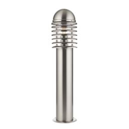 LAP Shutter 650mm Outdoor Post Light Brushed Stainless Steel