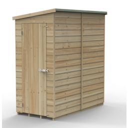 Forest Beckwood 3' x 6' (Nominal) Pent Shiplap Timber Shed with Base