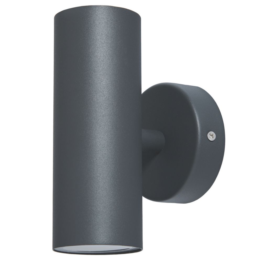 Zink Leto Outdoor LED Up/Down Light Anthracite 8W 560lm Screwfix