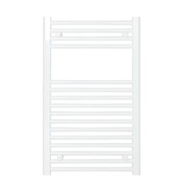 Flomasta 800mm x 500mm 1293BTU White Curved  Towel Radiator
