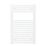 Flomasta 800mm x 500mm 1293BTU White Curved  Towel Radiator
