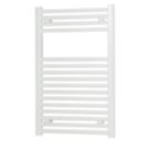 Flomasta 800mm x 500mm 1293BTU White Curved  Towel Radiator