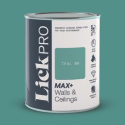 LickPro Max+ 1Ltr Teal 06 Matt Emulsion  Paint