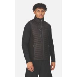 Regatta Navigate Hybrid Bodywarmer Black/Seal Grey Large 41.5" Chest