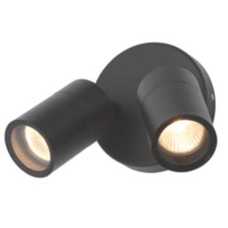 Zink Leto Outdoor Wall Light Fitting Black