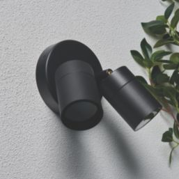 Zink Leto Outdoor Wall Light Fitting Black