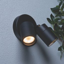 Zink Leto Outdoor Wall Light Fitting Black