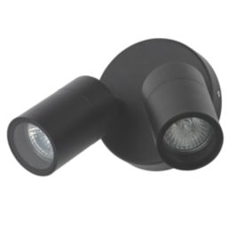 Zink Leto Outdoor Wall Light Fitting Black