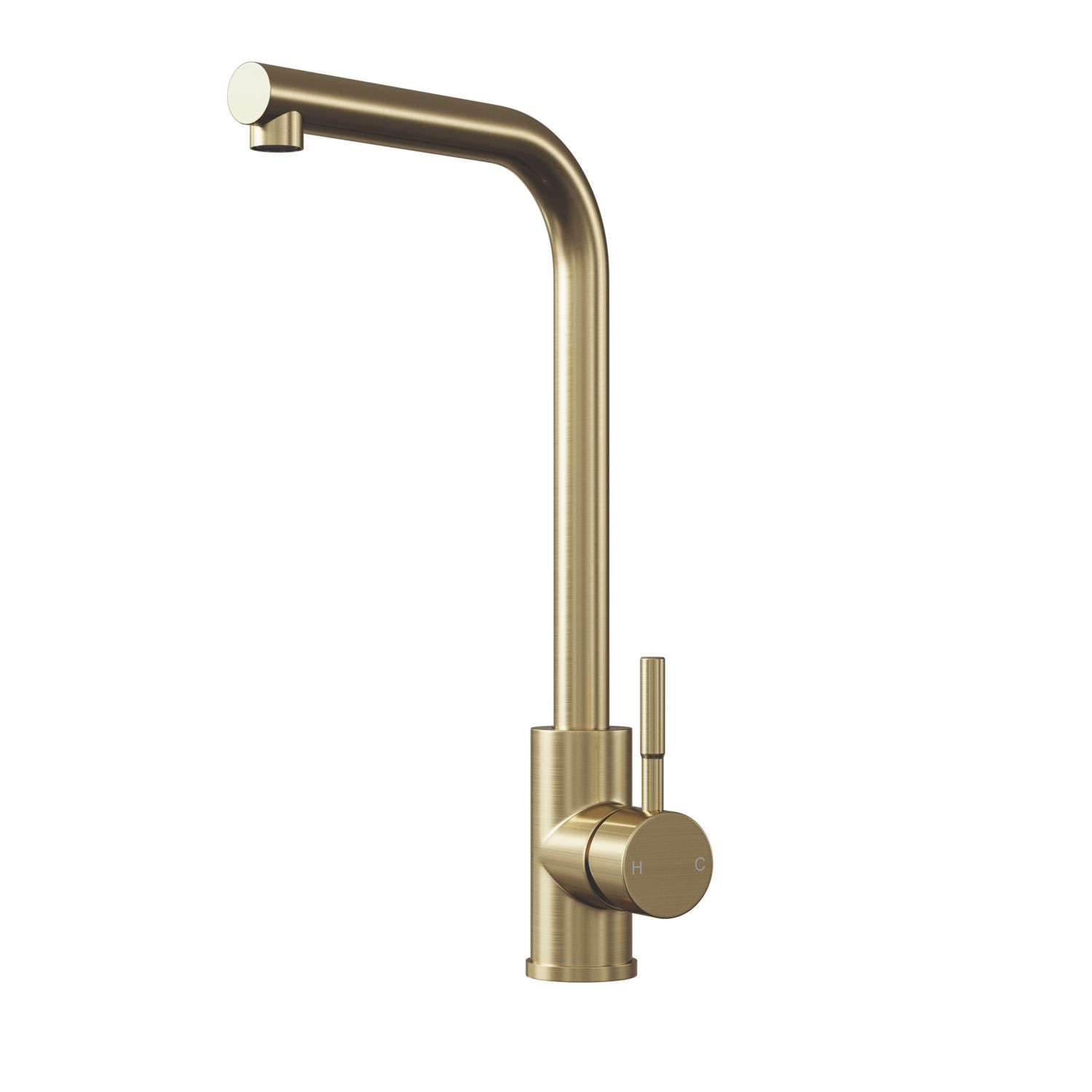 ETAL Vito Single Lever Mono Mixer Kitchen Tap Brushed Brass (442VN)