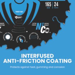 Spyder Tarantula Wood/Chipboard/MDF Framing Circular Saw Blade (20A) 165mm x 20mm 24T
