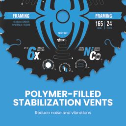 Spyder Tarantula Wood/Chipboard/MDF Framing Circular Saw Blade (20A) 165mm x 20mm 24T