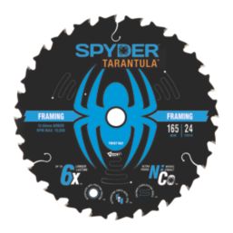 Spyder Tarantula Wood/Chipboard/MDF Framing Circular Saw Blade (20A) 165mm x 20mm 24T