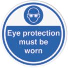 Essentials Eye Protection Must Be Worn Floor Sign 450mm x 450mm
