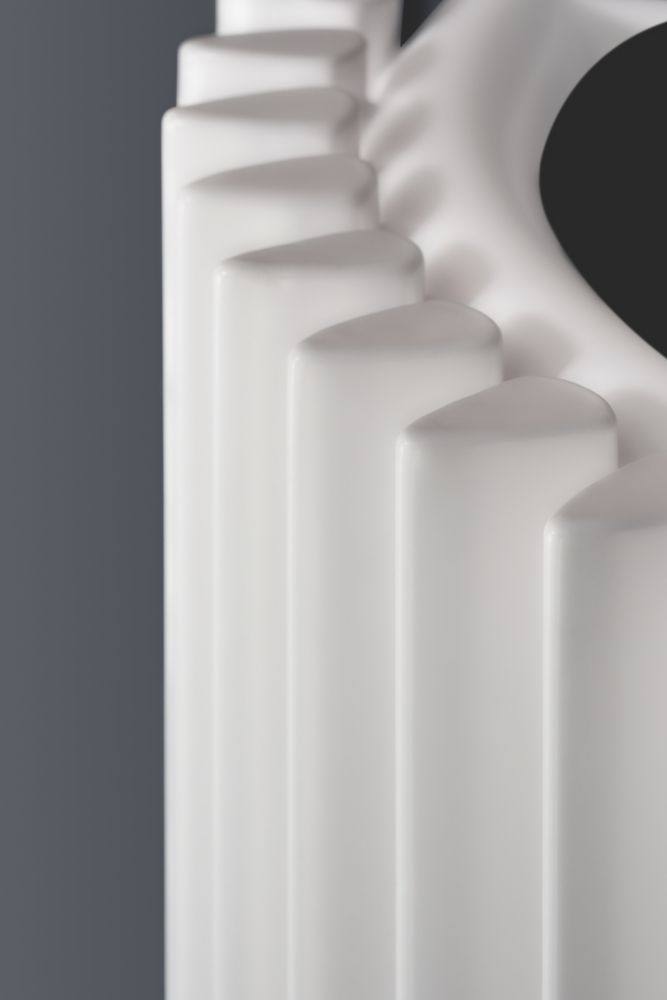 Ximax Aurora Edge 1800mm x 340mm 2901BTU White Vertical Designer