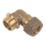 Flomasta  Brass Compression Adapting 90° Male Elbow 15mm x 1/2"