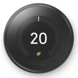 Google Nest 3rd Gen Wireless Heating & Hot Water Smart Thermostat Black