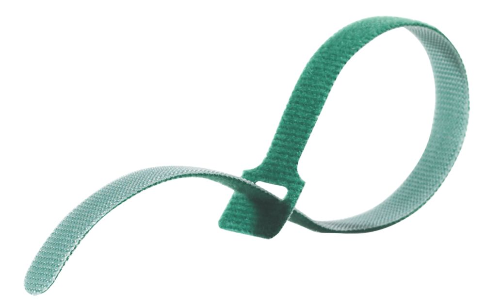 Velcro Brand One-Wrap Green Garden Ties 380mm x 12mm 6 Pack - Screwfix