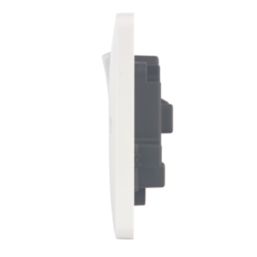Hager Sollysta WMSS82 13A 2-Gang 2P+E Switched Socket White