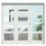 Green & Taylor  3-Door 4-Clear Light Primed White Wooden Shaker Internal Bi-Fold Door 2060mm x 1905mm