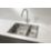 Abode Matrix R25 1.5 Bowl LH Brushed Stainless Steel Sink 580mm x 440mm