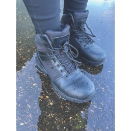 Magnum  Size 4 Womens Black Water-Resistant  Occupational Work Boots