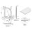 Essentials Rome Offset Quadrant Shower Tray Right-Handed Gloss 1200mm x 800mm x 45mm
