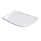 Essentials Rome Offset Quadrant Shower Tray Right-Handed Gloss 1200mm x 800mm x 45mm